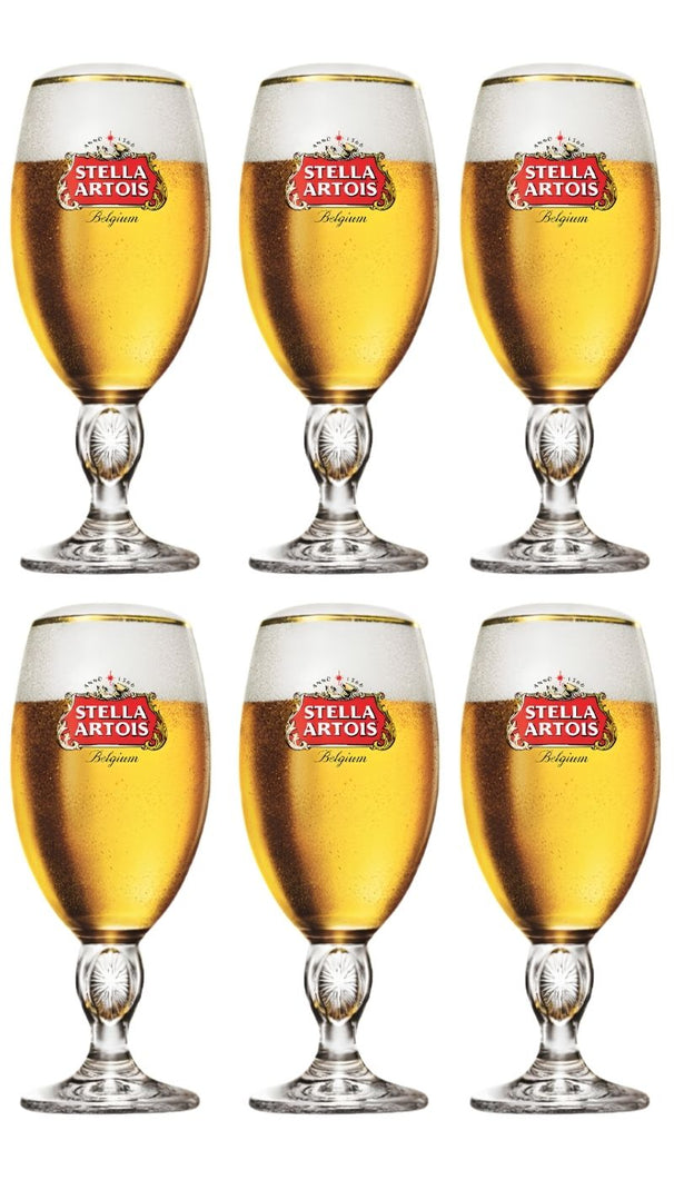 Stella Artois Bierglazen - Chalice - 250 ml - 6 stuks