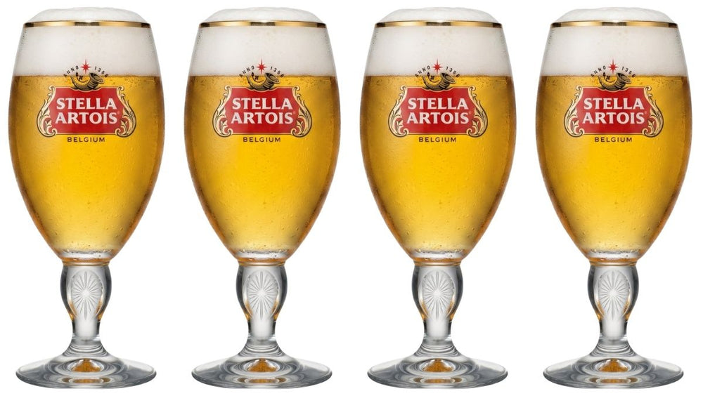 Stella Artois Bierglazen - Chalice - 330 ml - 4 stuks