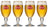 Stella Artois Bierglazen - Chalice - 330 ml - 4 stuks
