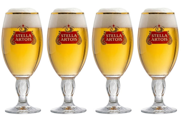 Stella Artois Bierglazen - Chalice - 330 ml - 4 stuks