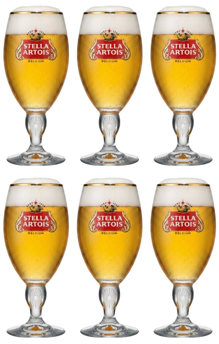 Stella Artois Bierglazen - Chalice - 330 ml - 6 stuks