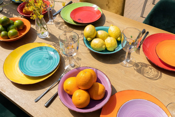 Studio Tavola Diepe Borden / Pastaborden Sunny Summer ø 21 cm - 6 stuks