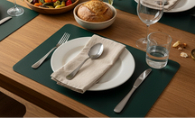 Cosy & Trendy Placemats Leather Look Pine Grove - Afwasbaar - 43 x 30 cm - 6 Stuks