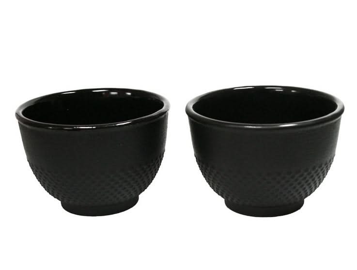 Cookinglife Theekopjes - Gietijzer - Zwart - 2 stuks