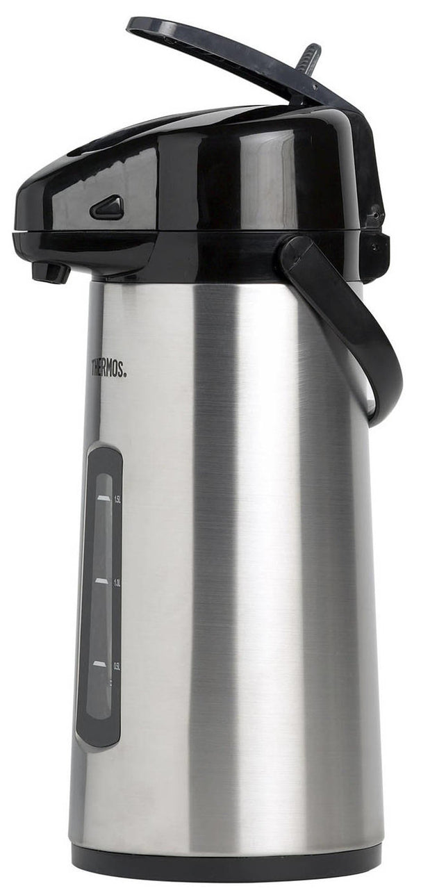 Thermos Thermoskan met Pomp & Venster - Pompkan - Isoleerkan - 2.2 Liter