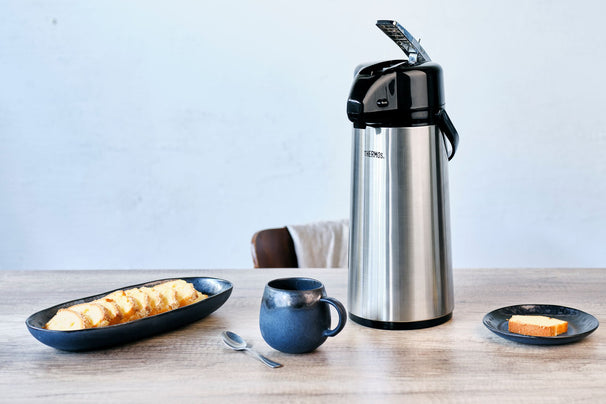Thermos Thermoskan met Pomp - Pompkan - Isoleerkan - 2.2 Liter