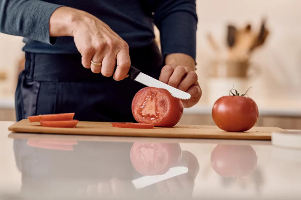 Victorinox Schilmessenset Swiss Classic Zwart 2-delig - Tomatenmes & Schilmes
