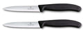 Victorinox Officemessenset Swiss Classic Zwart 2-delig - Gekarteld & Glad Officemes