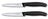Victorinox Officemessenset Swiss Classic Zwart 2-delig - Gekarteld & Glad Officemes