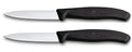 Victorinox Schilmesjes Swiss Classic Zwart - 8 cm - 2 stuks