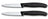 Victorinox Schilmesjes Swiss Classic Zwart - 8 cm - 2 stuks