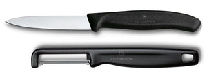 Victorinox Schilmessenset Swiss Classic Zwart 2-delig - Schilmes & Rechte Dunschiller