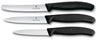 Victorinox Schilmessenset Swiss Classic Zwart 3-delig - Tomatenmes, Officemes & Schilmes