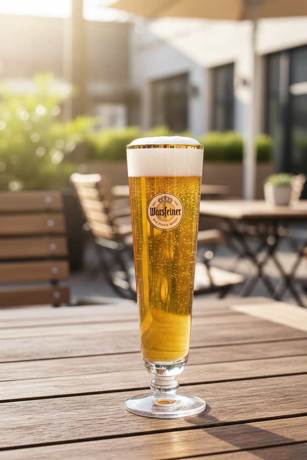 Warsteiner Bierglazen op Voet - 300 ml - 6 stuks