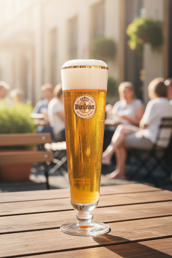 Warsteiner Bierglazen op Voet - 400 ml - 6 stuks