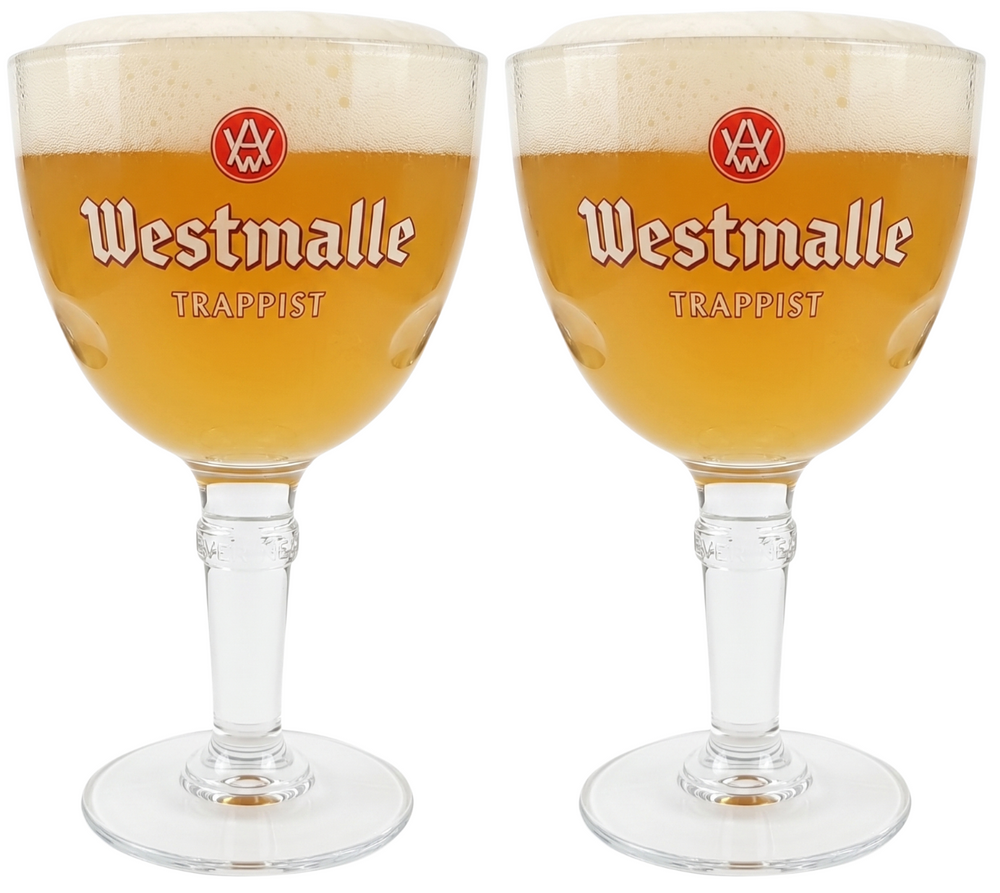 Westmalle Bierglazen Trappist - 330 ml - 2 stuks