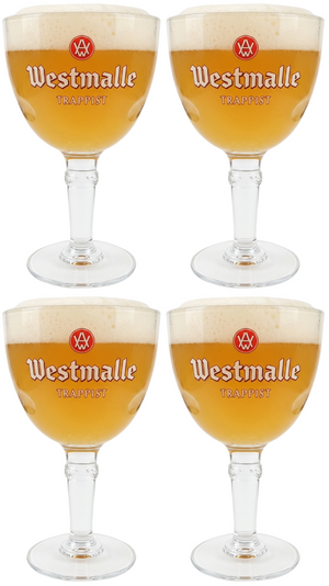 Westmalle Bierglazen 330 ml - 4 Stuks