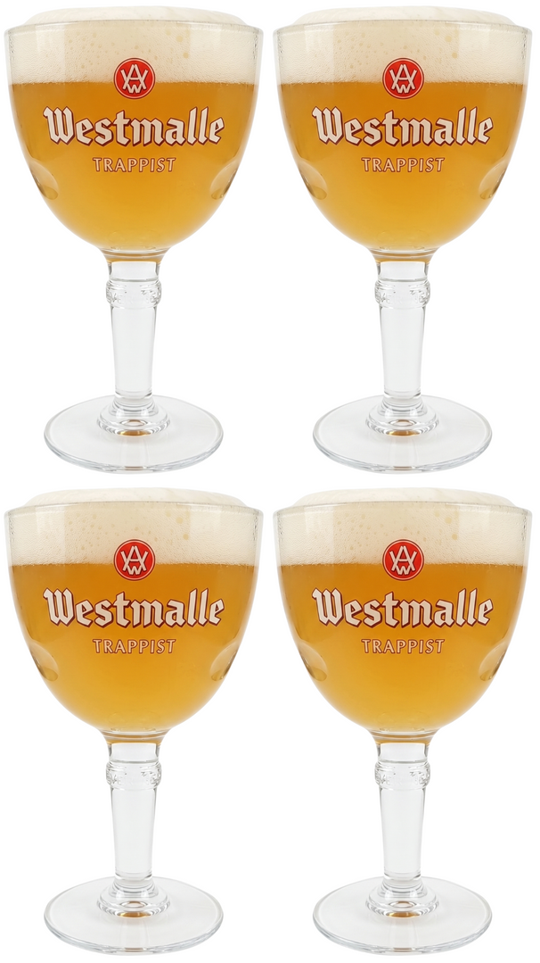 Westmalle Bierglazen 330 ml - 4 Stuks