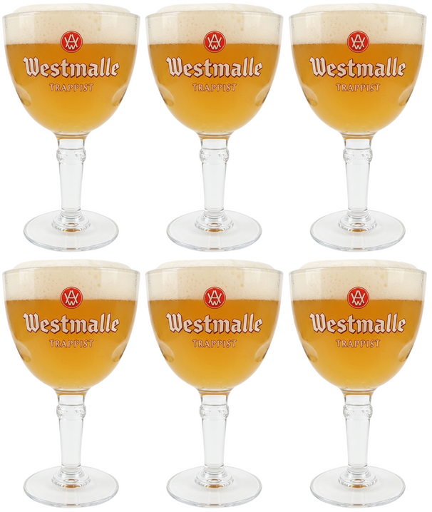 Westmalle Bierglazen Trappist - 330 ml - 6 stuks