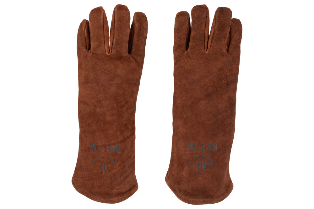 White Fire BBQ Schort & Handschoenen Leer - Bruin - 3-delig