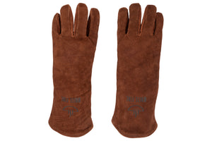 White Fire BBQ Handschoenen / Ovenhandschoenen Leer - Bruin - 2 stuks