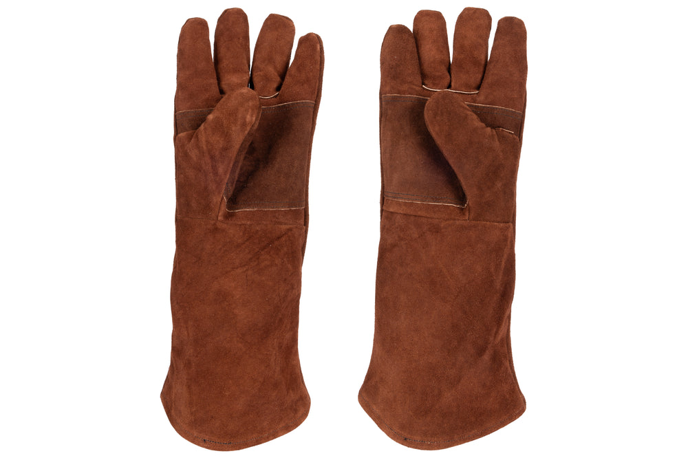 White Fire BBQ Schort & Handschoenen Leer - Bruin - 3-delig
