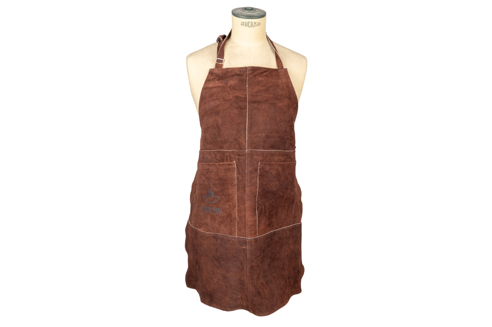 White Fire BBQ Schort Leer - Bruin - Verstelbaar
