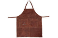 White Fire BBQ Schort Leer - Bruin - Verstelbaar