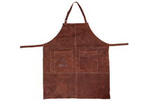 White Fire BBQ Schort Leer - Bruin - Verstelbaar