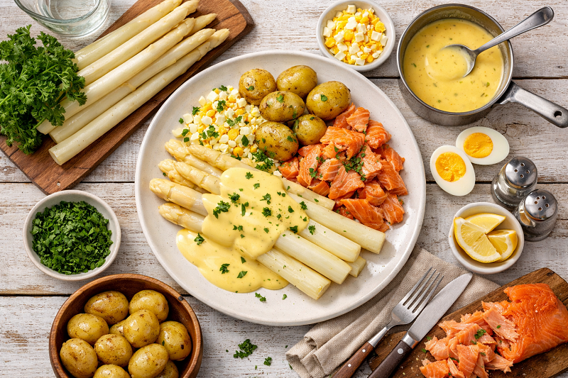 Met ei, krieltjes en Hollandaisesaus 