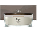 WoodWick Giftset Geurkaars Ellipse Fireside - Geurkaars in Glas - Houten Lont