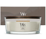 WoodWick Giftset Geurkaars Ellipse Fireside - Geurkaars in Glas - Houten Lont