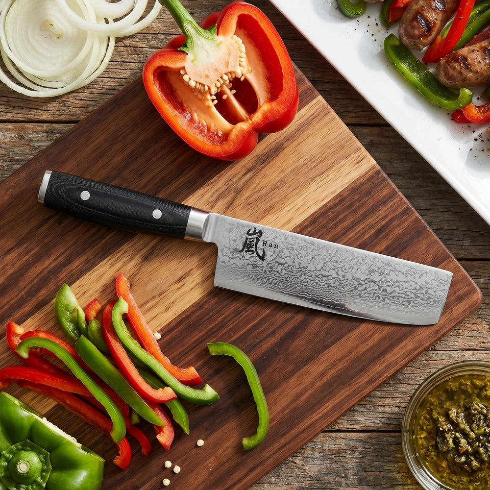 Yaxell Nakirimes Ran 16.5 cm - 69 laags roestvrij damast staal - canvas Micarta heft