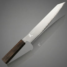 Yaxell Vleesmes Hana 23 cm - 3 laags RVS - donkerbruin Pakkahouten heft