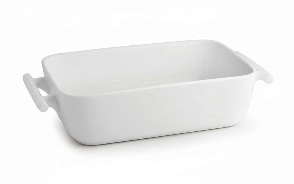 BonBistro Ovenschalen Yong Squito - Wit - 39 x 24 x 6 cm / 3.5 Liter - 2 stuks