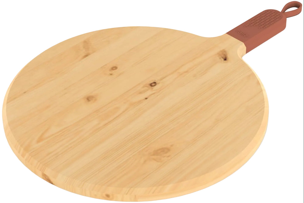 ZiiPa Serveerplank / Pizzaplank Sora Beukenhout Terracotta - ø 31 cm